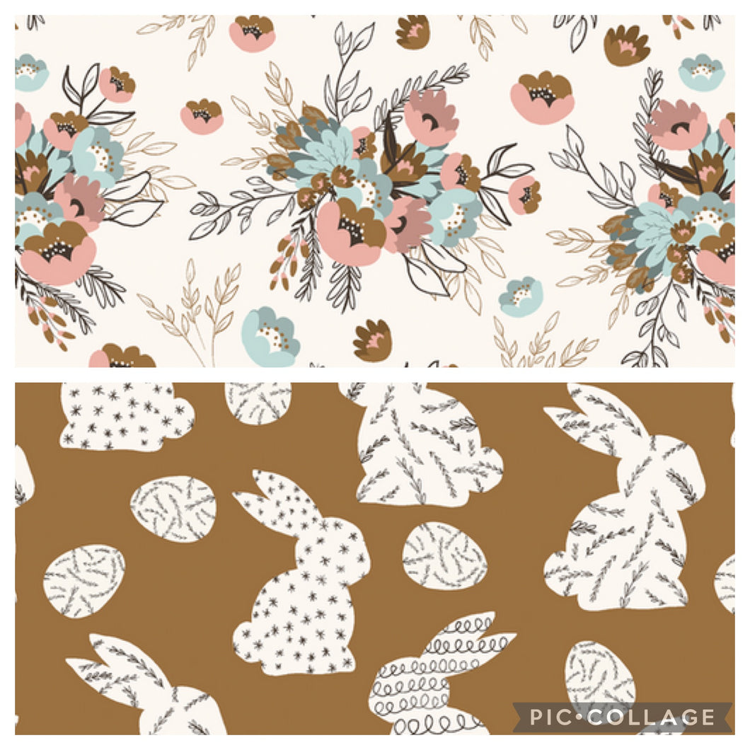 Easter Bunny + Floral: Two Color Options