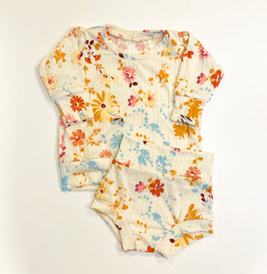 Ivory Floral Lillian Tunic + HW Brielle Bummie SETS