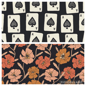 Black Floral + Cards
